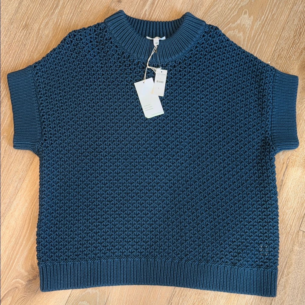 Haven Well Within Blue Knit Sweater